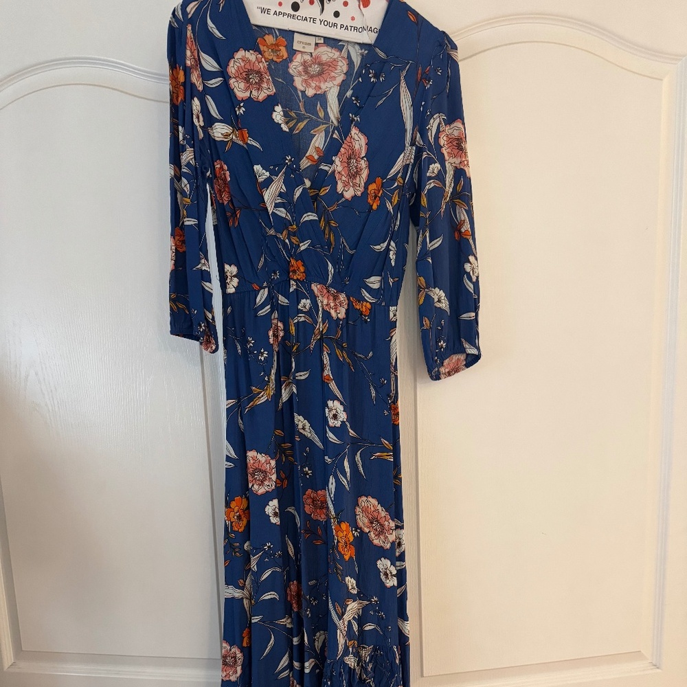 Cream Floral Dress